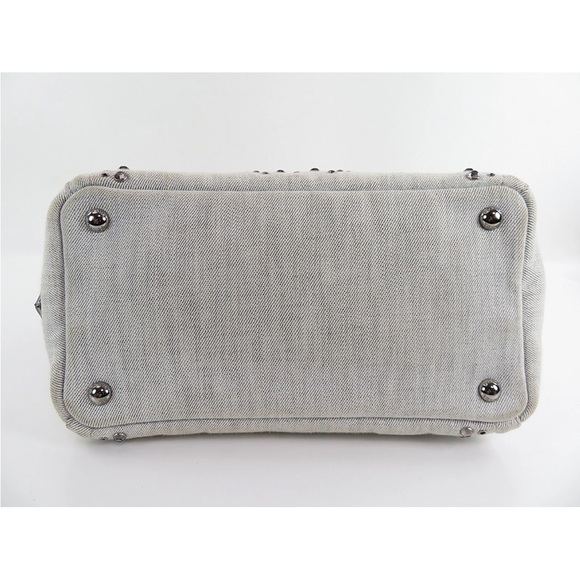 Prada Cream Studded Tote Bag - Picture 5 of 16